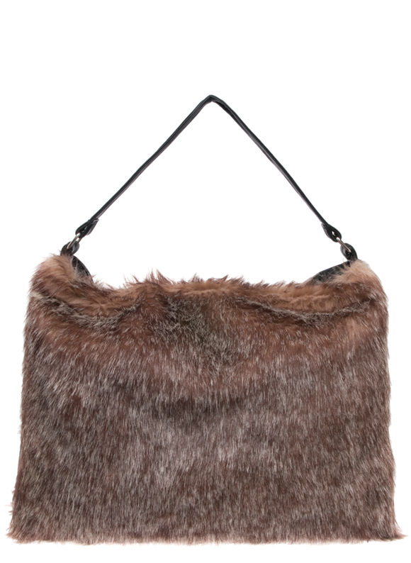 Pasazz.net Hot Trend - Lane Bryant Faux fur shoulder bag by - /Animal - Size One Size