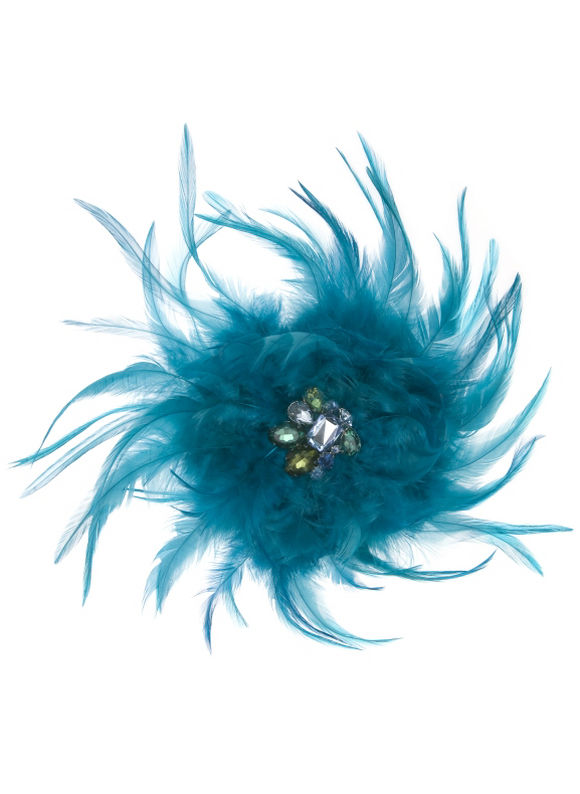 Lane Bryant Feather and rhinestone pin by - /Fanfare - Size One Size