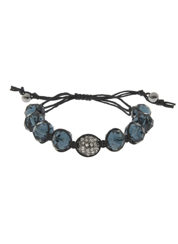 Lane Bryant Faceted bead friendship bracelet by - /Blue Depths - Size