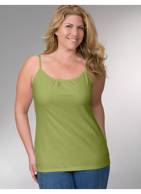 Women's Plus Size/Turtle Green Cotton camisole