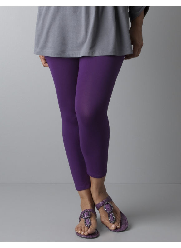 Pasazz.net Favorite -  Lane Bryant Classic legging - Women's Plus Size/Rich Plum - Size C-D