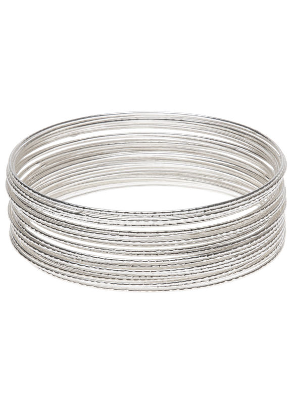 30piece bangle set  Womens Plus SizeSilvertone  Size One Size
