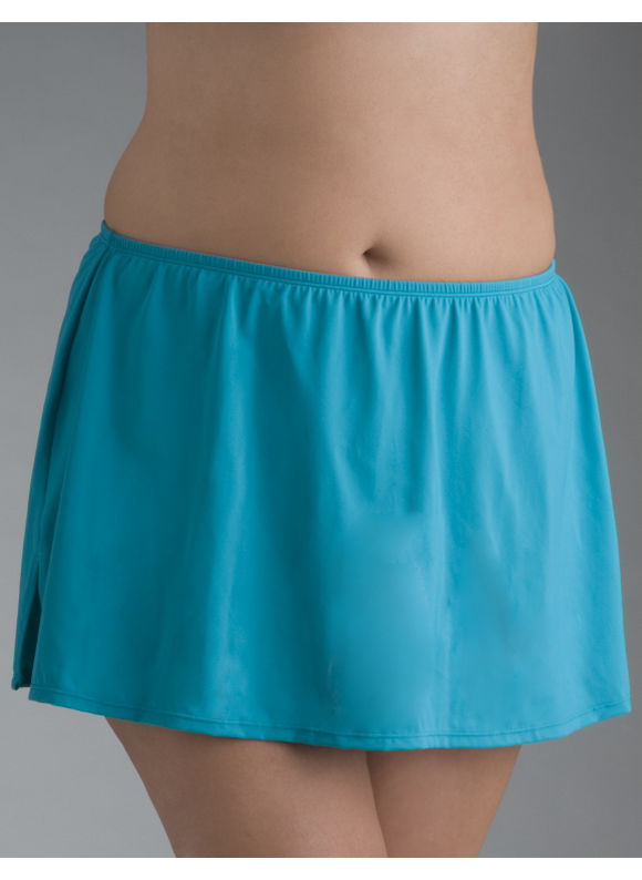Algiers blue slitted swim skirt  Womens Plus Size  Size 14