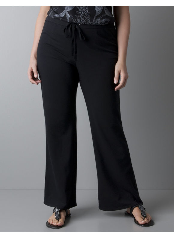 Lane Bryant Women's Plus Size/Black Bootcut activewear pants - Size 26/28