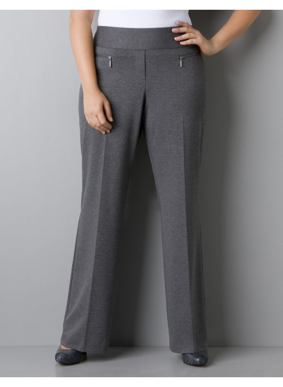  Ponte knit classic leg pant - Women's Plus Size