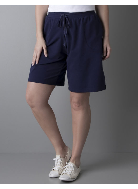 Lane Bryant Women's Plus Size/Navy Active knit short - Size 22/24