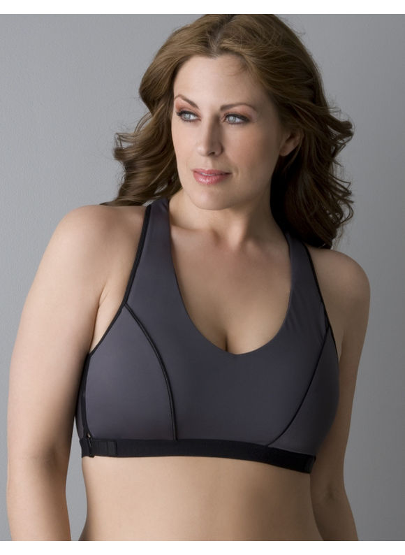 Microfiber racerback sports bra  Womens Plus SizeWhite  Size 1416182022