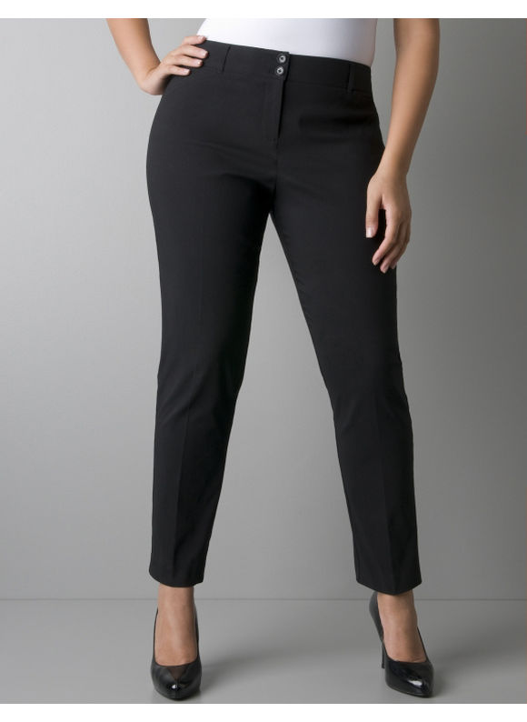 Lane Bryant Women's Plus Size/Black Ankle-length dress pant - Size 14, 16, 18, 20,