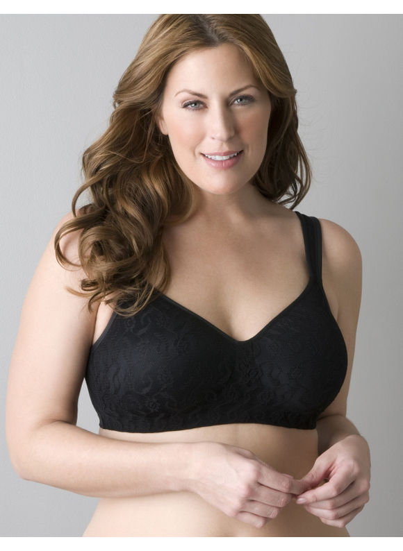 Pasazz.net Favorite - Lane Bryant Plus Size Lace no-wire bra - - Women's Size 48DDD, Black -