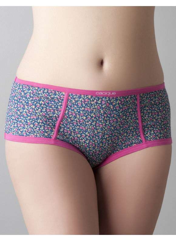 Cotton boyshort panty - Women's Plus Size/Floral Print