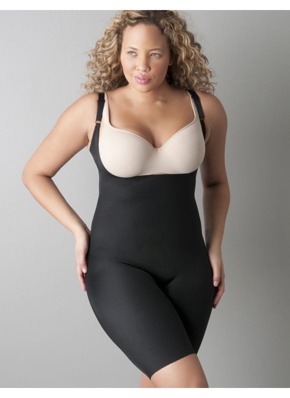 Pasazz.net Favorite - SPANX Slimplicity Open-Bust Body Suit - Women's Plus Size/Black - Size 2X