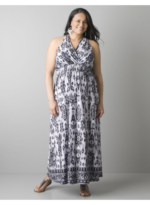 Print maxi dress