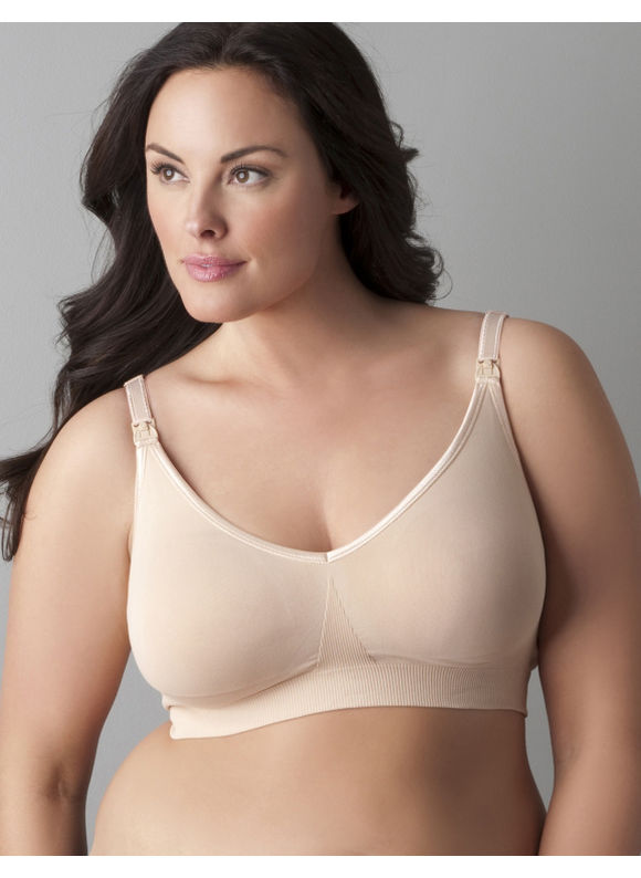 Body silk seamless nursing bra by Bravado  Womens Plus SizeBlackNude  Size