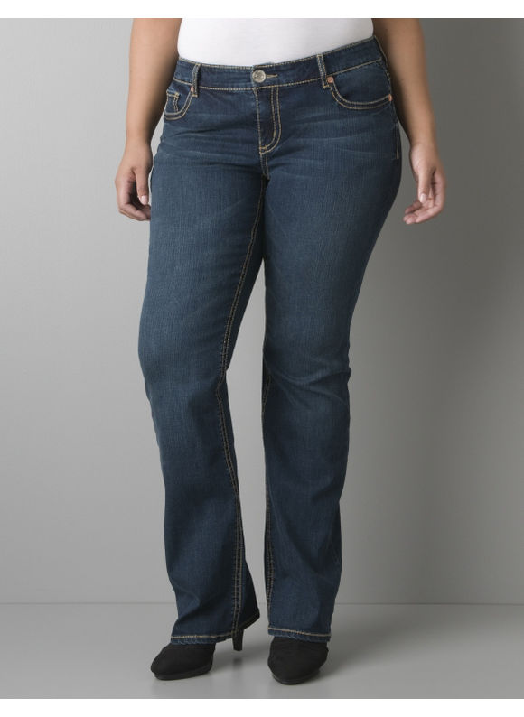 Lane Bryant Aspire wash bootcut jean by Seven7 - Women's Plus
