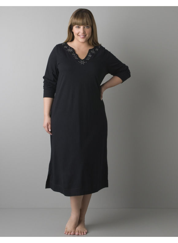Lane Bryant Embellished snowflake sleep shirt - Women's Plus