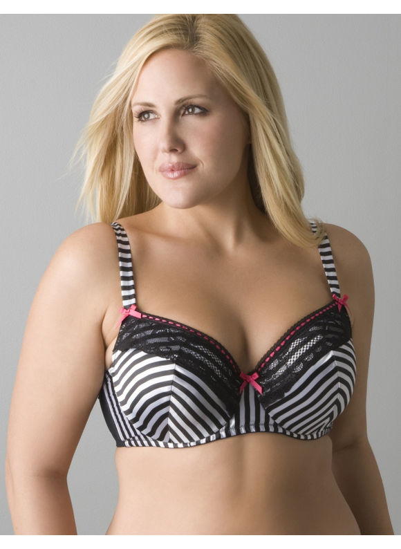 Lane Bryant Striped balconette bra - Women's Plus Size/Stripes - Size