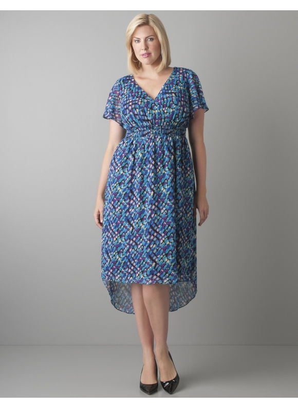Plus Size High low chiffon dress - Lane Bryant Women's