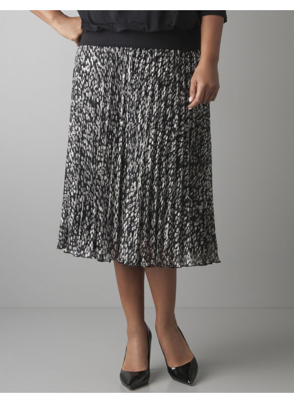 Pasazz.net Favorite - Lane Bryant Plus Size Abstract dots circle skirt - - Women's Size
