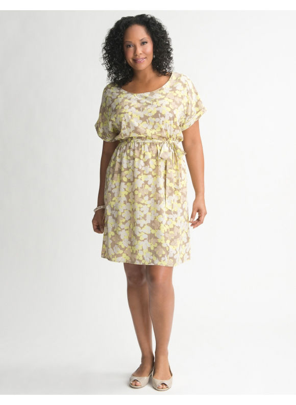 Lane Bryant Floral tee dress - Women's Plus Size/Humus - Size 26/28