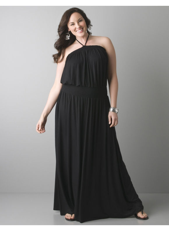 Halter peasant maxi dress by Seven7