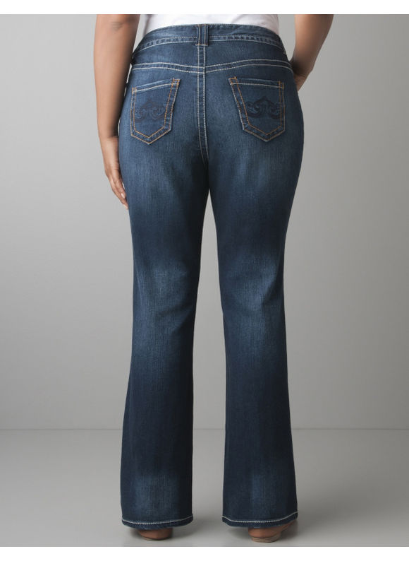 Pasazz.net Favorite - Lane Bryant Plus Size Embroidered bootcut jean - - Women's Size 14,
