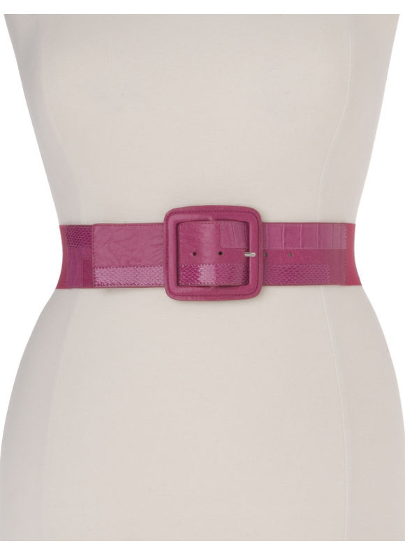 Lane Bryant Colorblock stretch belt - Black