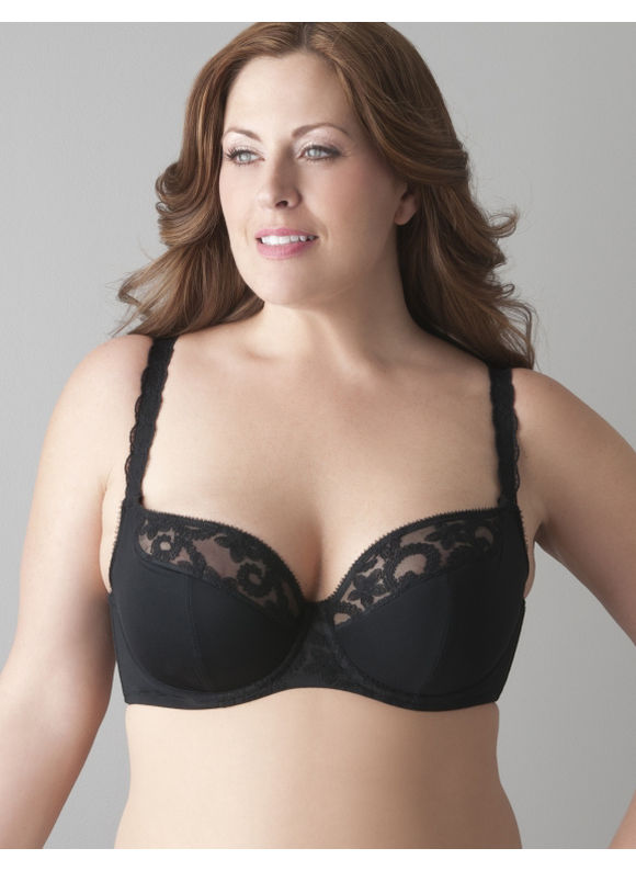 Pasazz.net Favorite - Lane Bryant Plus Size Embroidered French full coverage bra - -