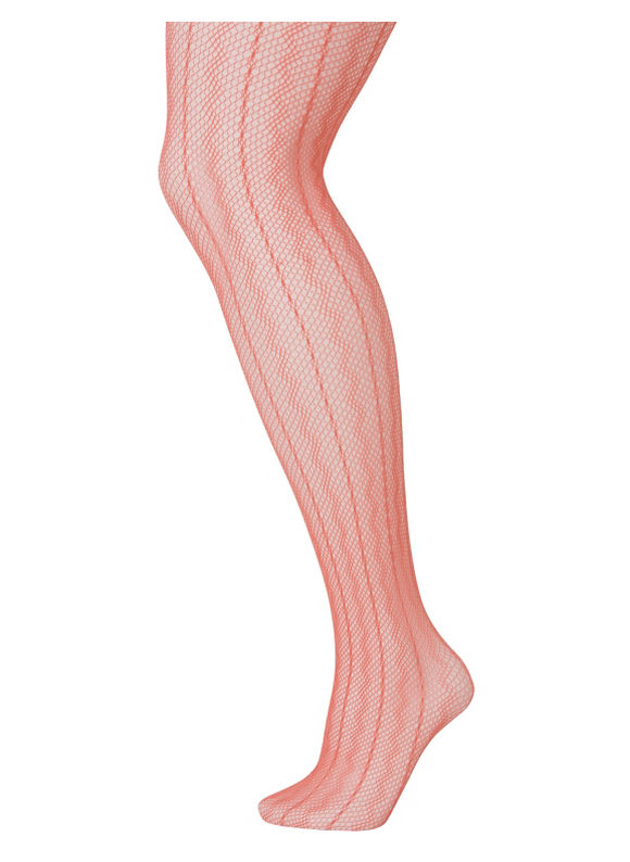 Plus Size Peach Net 1920s Tights