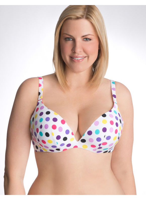 Lane Bryant Cushion Comfort plunge bra - Women's Plus Size/Black -