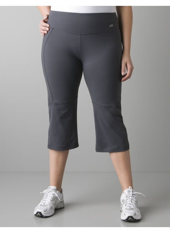 Performance active capri - Women's Plus Size/Antique Pewter