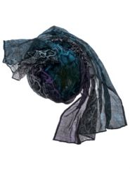 Multi-color snakeskin print scarf