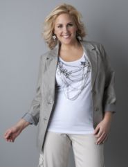 Linen boyfriend jacket