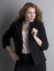 Double breasted suiting jacket