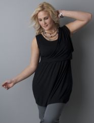 Drape shoulder top