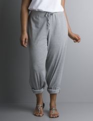 Ribbed cuff knit pant