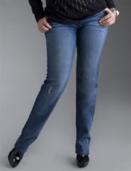 Seven7 creased straight leg jean