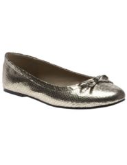 Snakeskin print ballet flats
