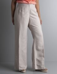 Linen stripe trouser