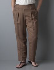 Linen carrot pant