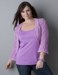 Open-weave shrug