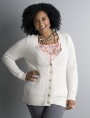 Extra long linen blend cardigan