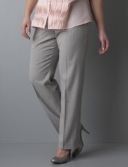 Pinstripe straight leg pant