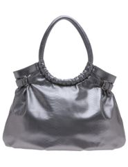 Metallic snakeskin hobo