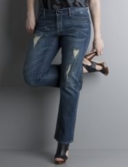 Seven7 embellished rip and repair jean