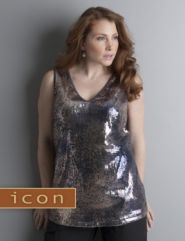 Icon Collection sequin tank