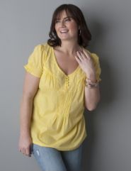 Broomstick eyelet top