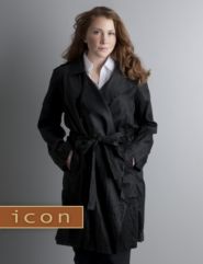 Icon Collection crinkle trench coat