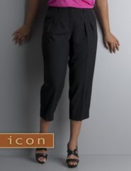 Icon Collection cropped pleated pant