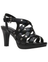 Stud embellished strappy sandals