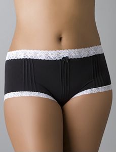 Pintuck seamless boyshort panty by Cacique